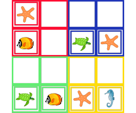 SUDOKU - MOŘE 4x4